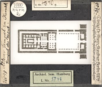 Vorschaubild Älterer Tempel zu Karnak. Tempel des Mont (Stoedtner-Nr. 26098) Diasammlung